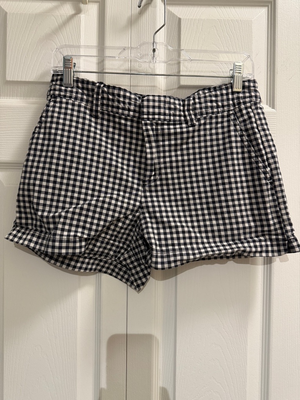 GAP Black and White Gingham Bermuda Shorts